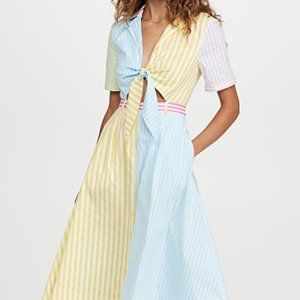 COPY - STAUD STRIPED GIORGIANNA DRESS